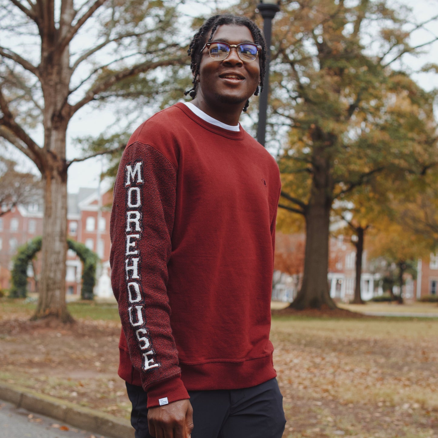 Morehouse Quilted Sleeve Sweatshirt